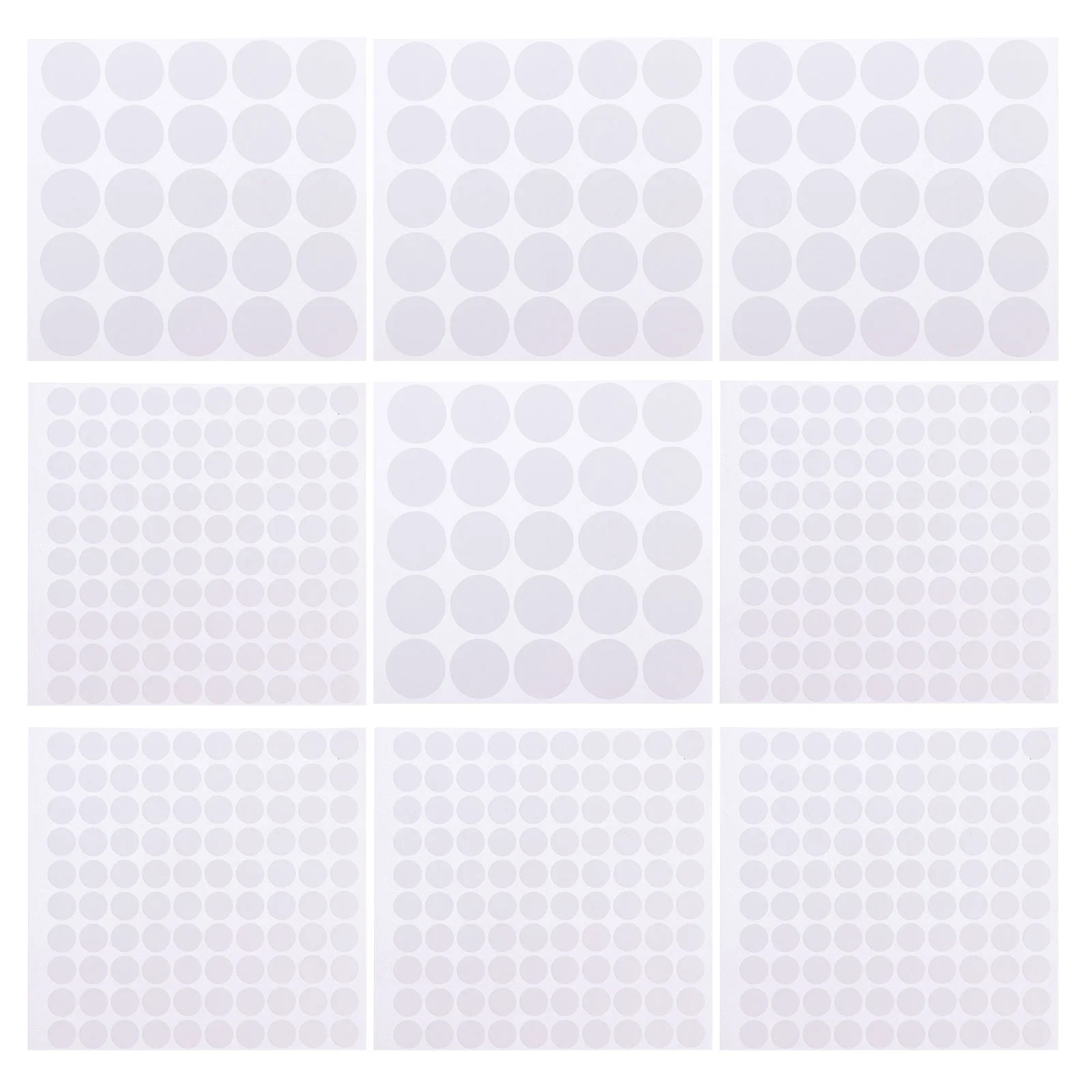 

20 Sheets Double Sided Foam Sticker Circular Mounts Adhesive Dots Scrapbook Detachable Round Clear Tape