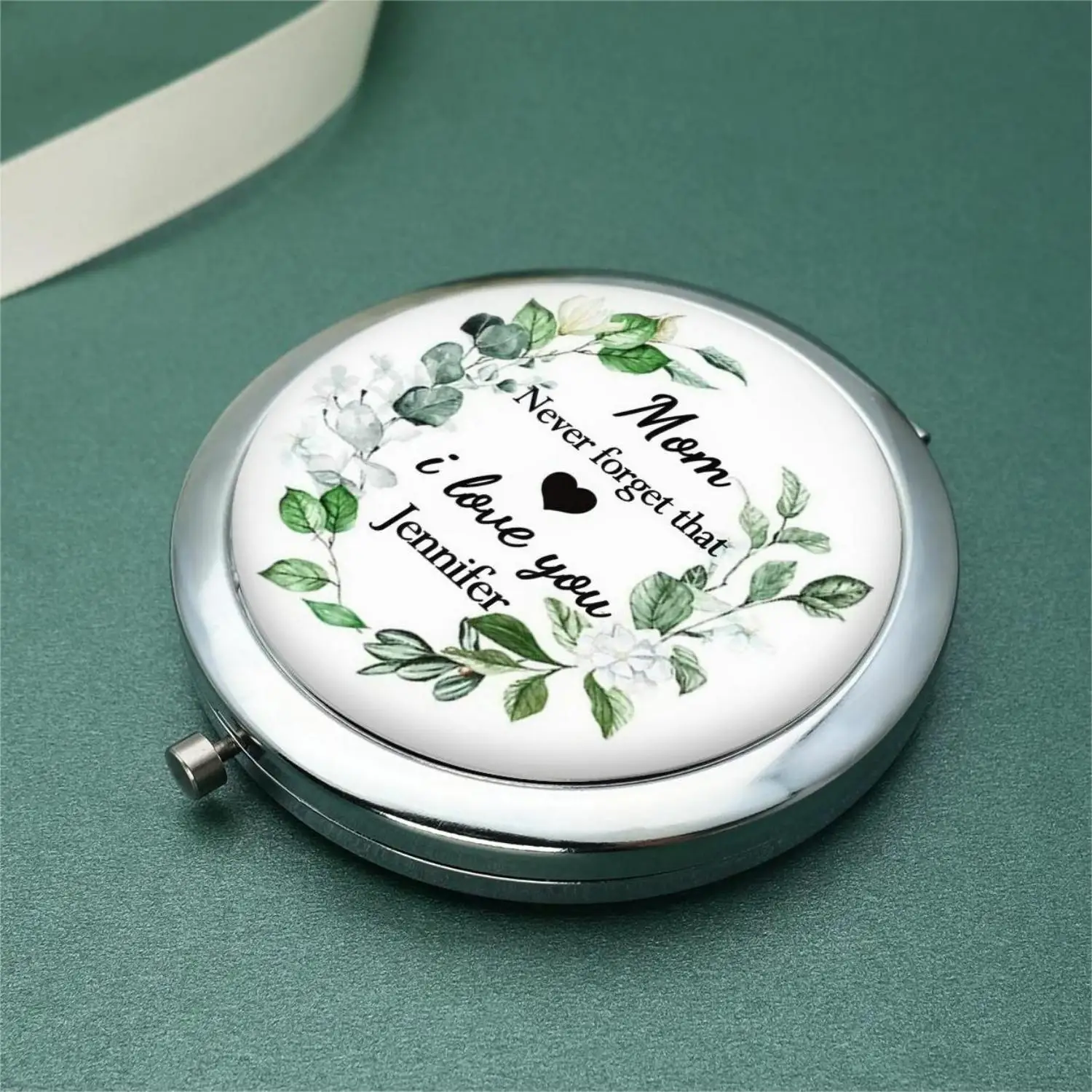 

Personalized Gifts for Mom Custom Compact Makeup Mirror Travel Pocket Mirror Mother's Day Gift Birthday Christmas Bridal Wedding