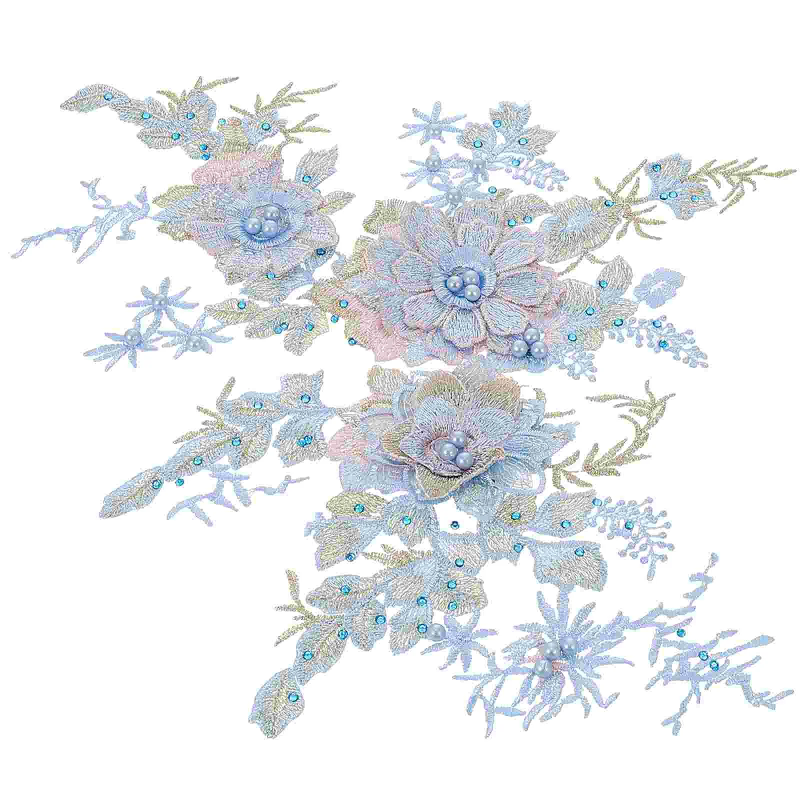 

Lace Flower Applique Flower Fabric Sticker Sewing Repair Patch Flower Lace Applique Flower Sew On Patch