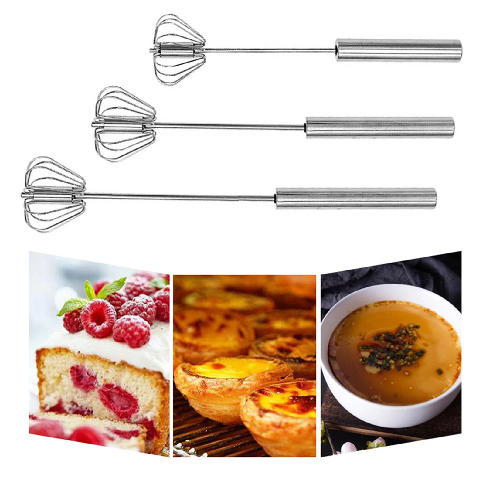 

3 шт., многофункциональный взбиватель молока, венчик для взбивания яиц