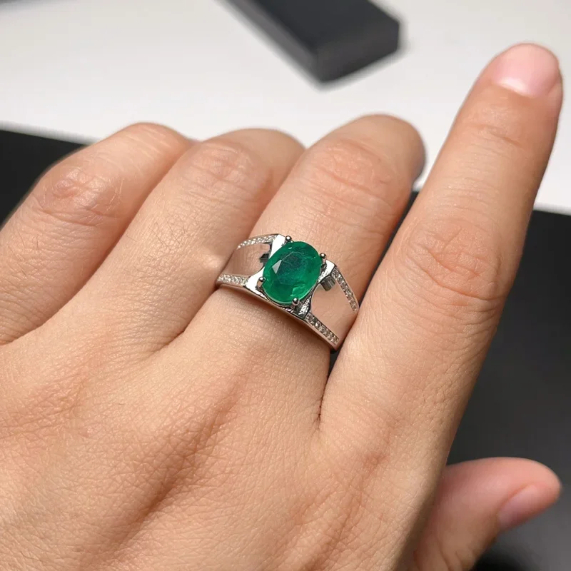 Мужское кольцо из серебра 925 пробы с драгоценным камнем 7 мм * 9 1 5 карата