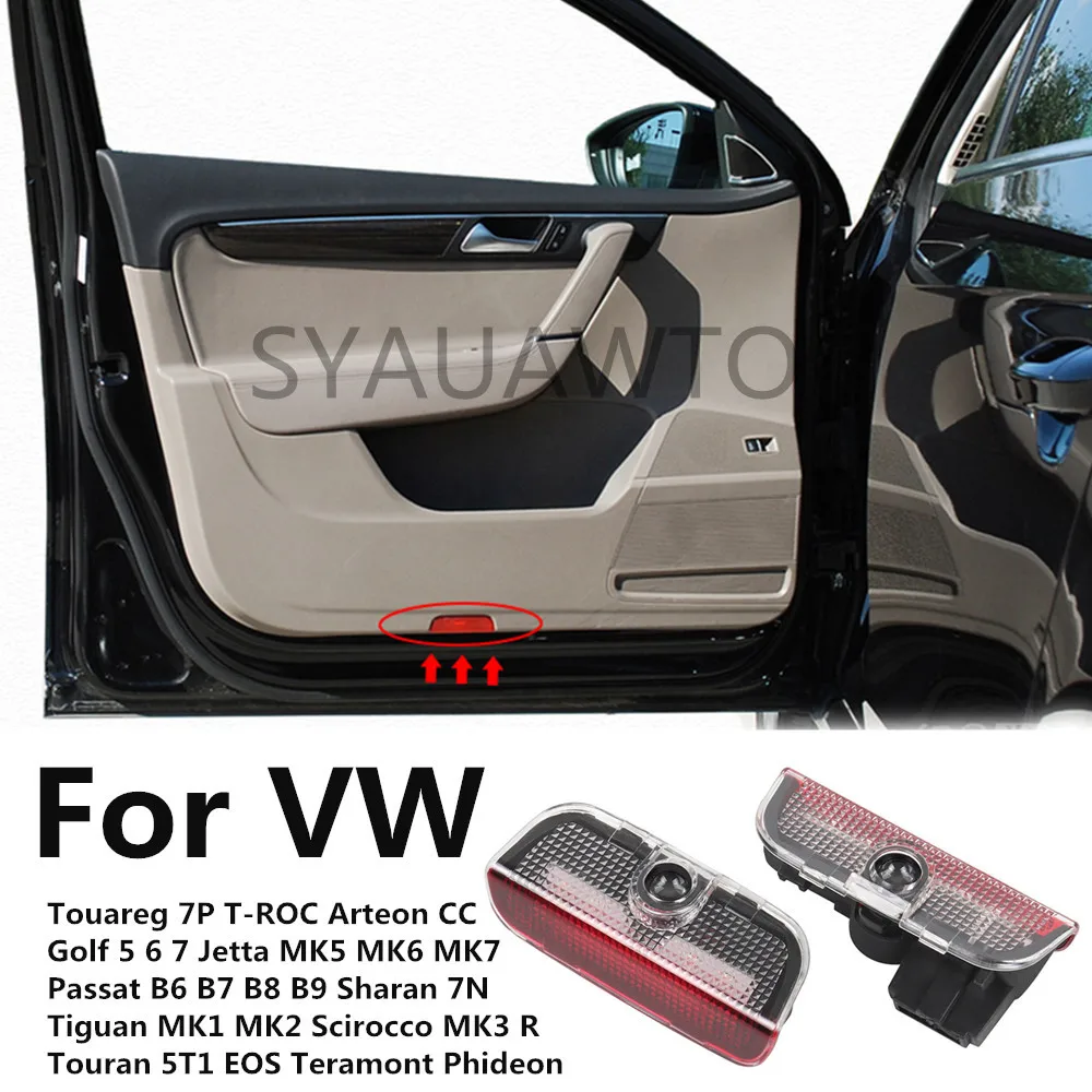 

Для VW Golf 5 6 7 Jetta MK5 MK6 MK7 Sharan 7N Tiguan MK1 MK2 Светодиодный светильник для украшения интерьера двери автомобиля, аксессуары для декоративных ламп