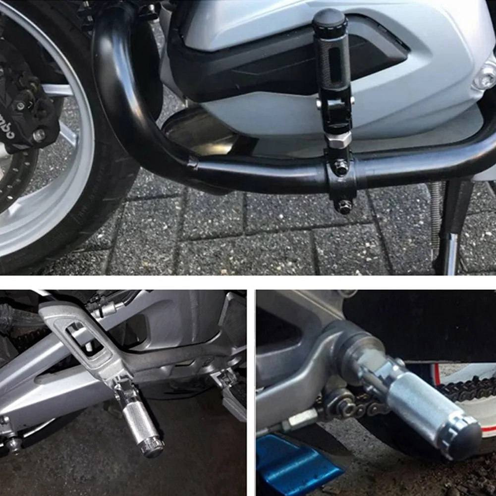

2PCS Universal Motorcycle Folding Footrest C.N.C Aluminum Rear Foot Pedals Motorbike Footrest Accessories