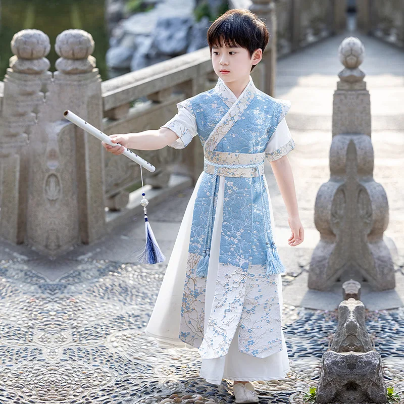 Уличная одежда повседневный Китайский традиционный халат ханьфу платье для