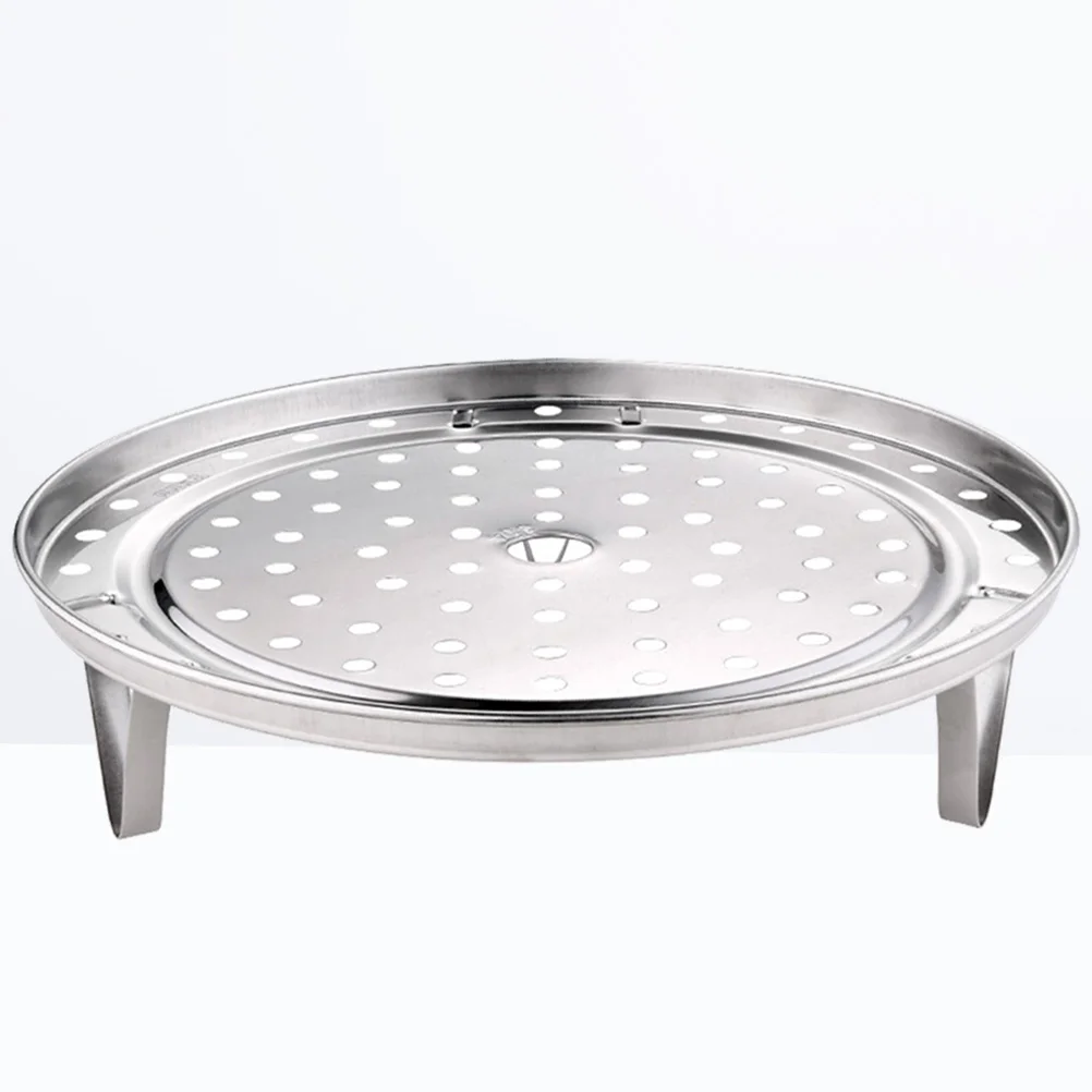 

Steamer Rack Potsteamingbasket Stainless Cooking Steam Steel Dumpling Shelf Tray Cooker Dim Sum Vegetable Round Egg Stand Pots