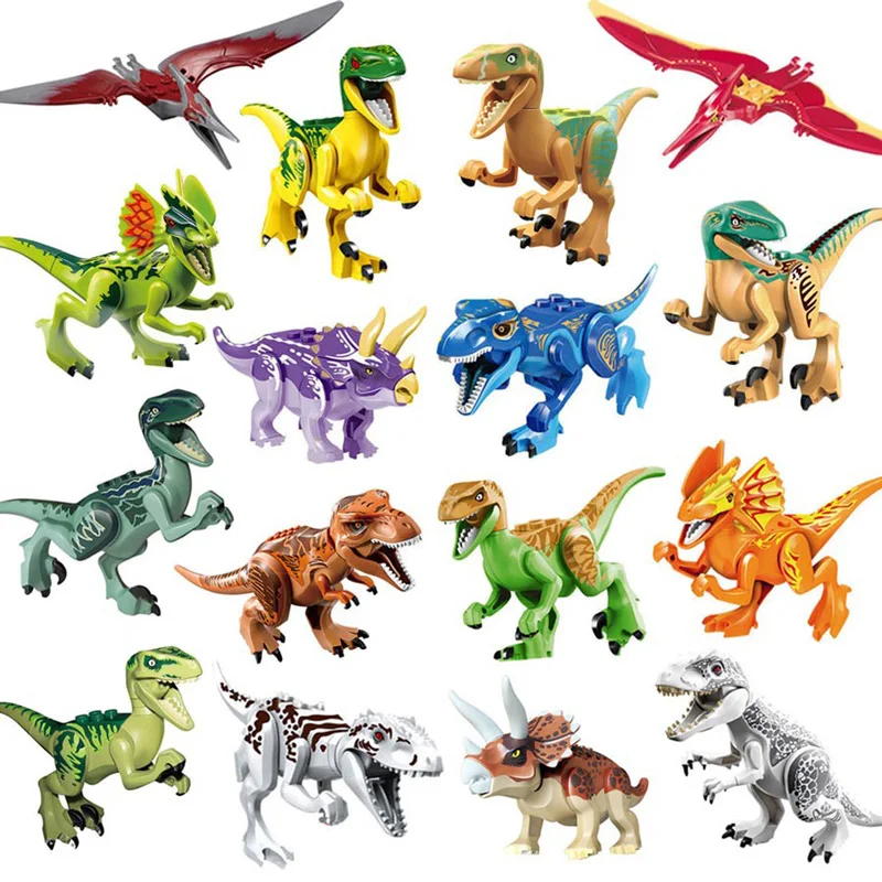 

Конструктор Парк Юрского периода, Детский конструктор T-rex Stegosaurus, индоминус Рекс, Раптор, динозавр, игрушки, подарки для детей