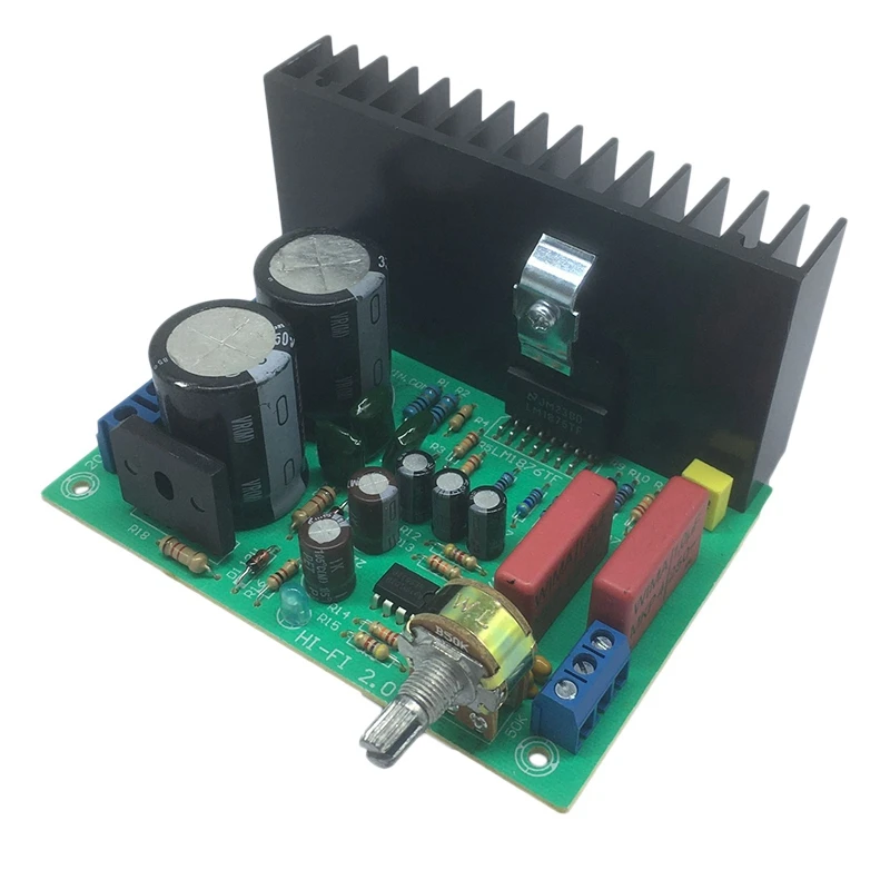 

30W+30W LM1876 Stereo Hifi Audio Power 4558 Amplifier Board 2.0 Stereo Class AB Home Theater AMP Dual