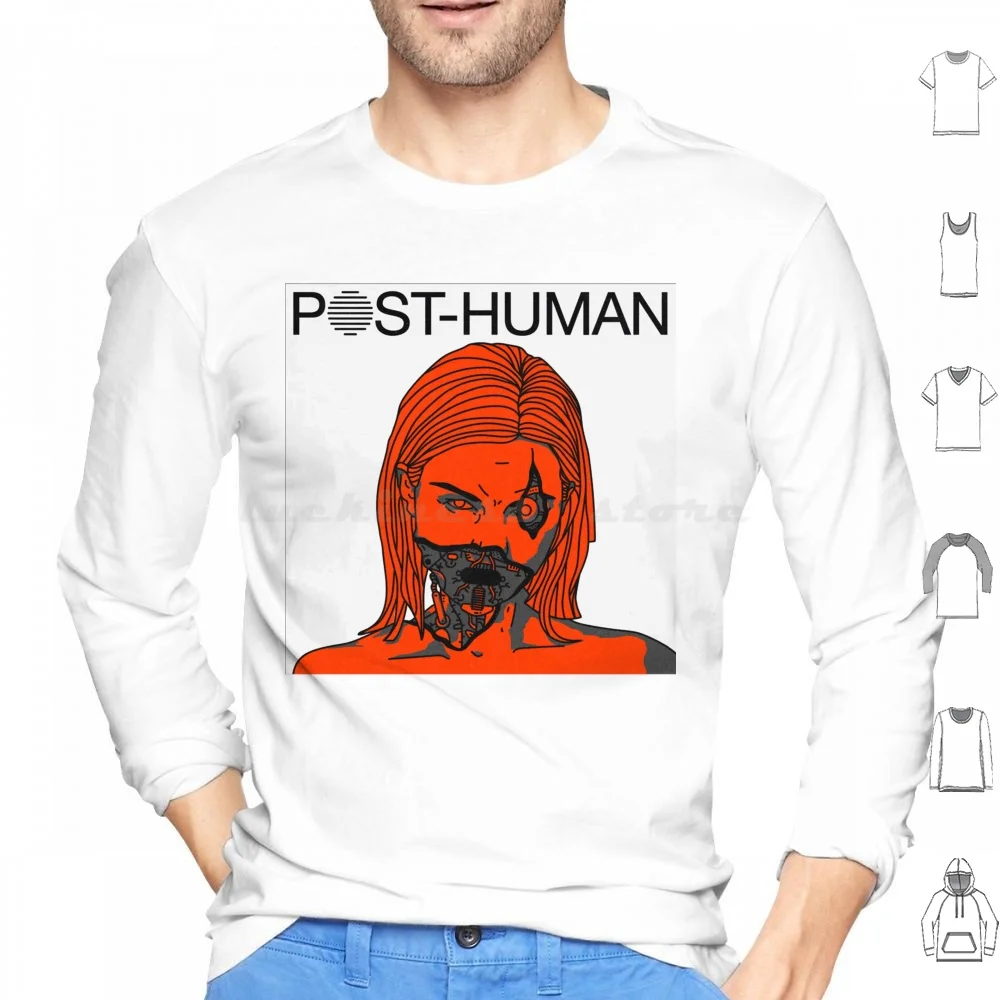 Толстовки с длинным рукавом после человеческого движения Уильям робот Слик