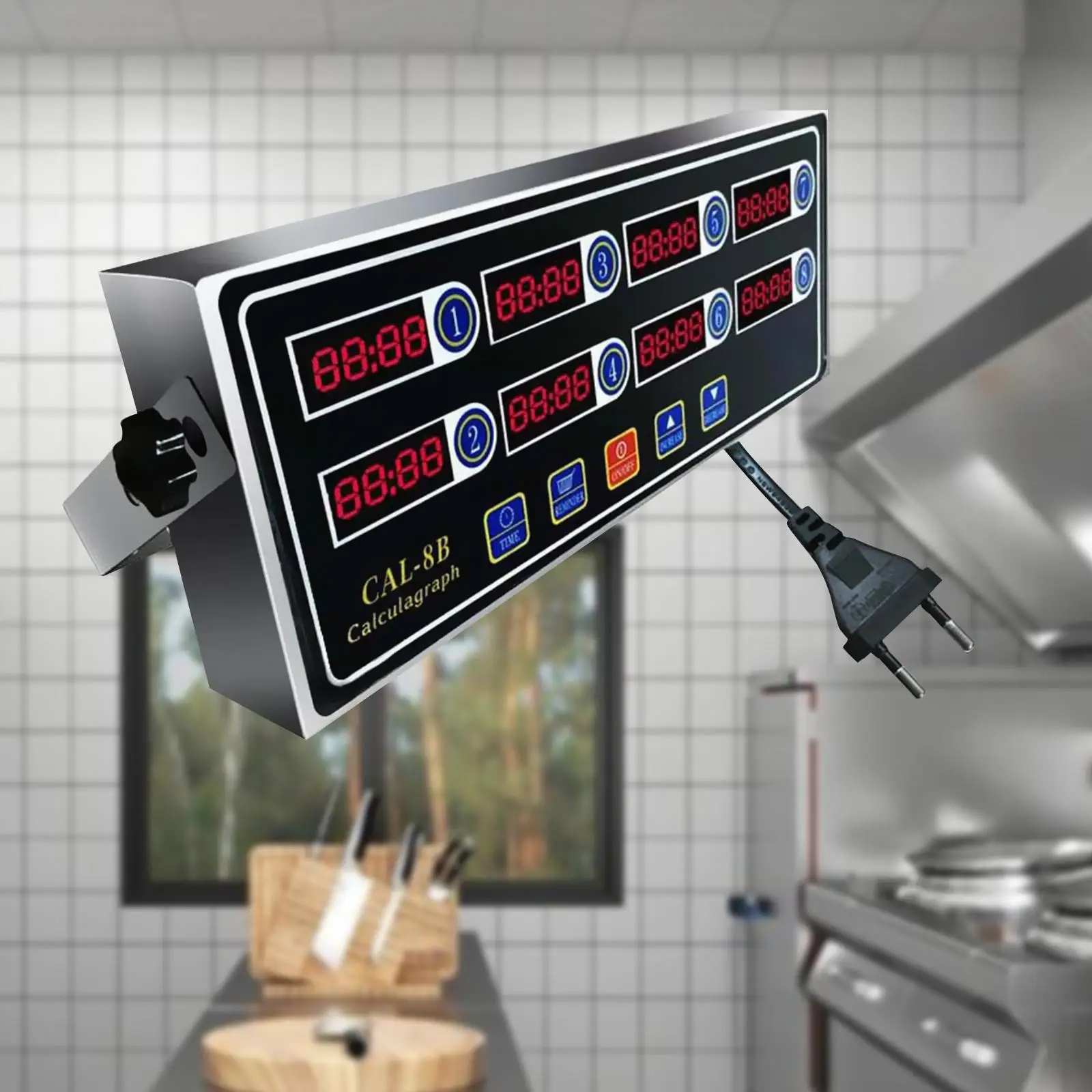 Фото Коммерческий 8-канальный цифровой кухонный таймер Restauran Таймер для кухни дома №4