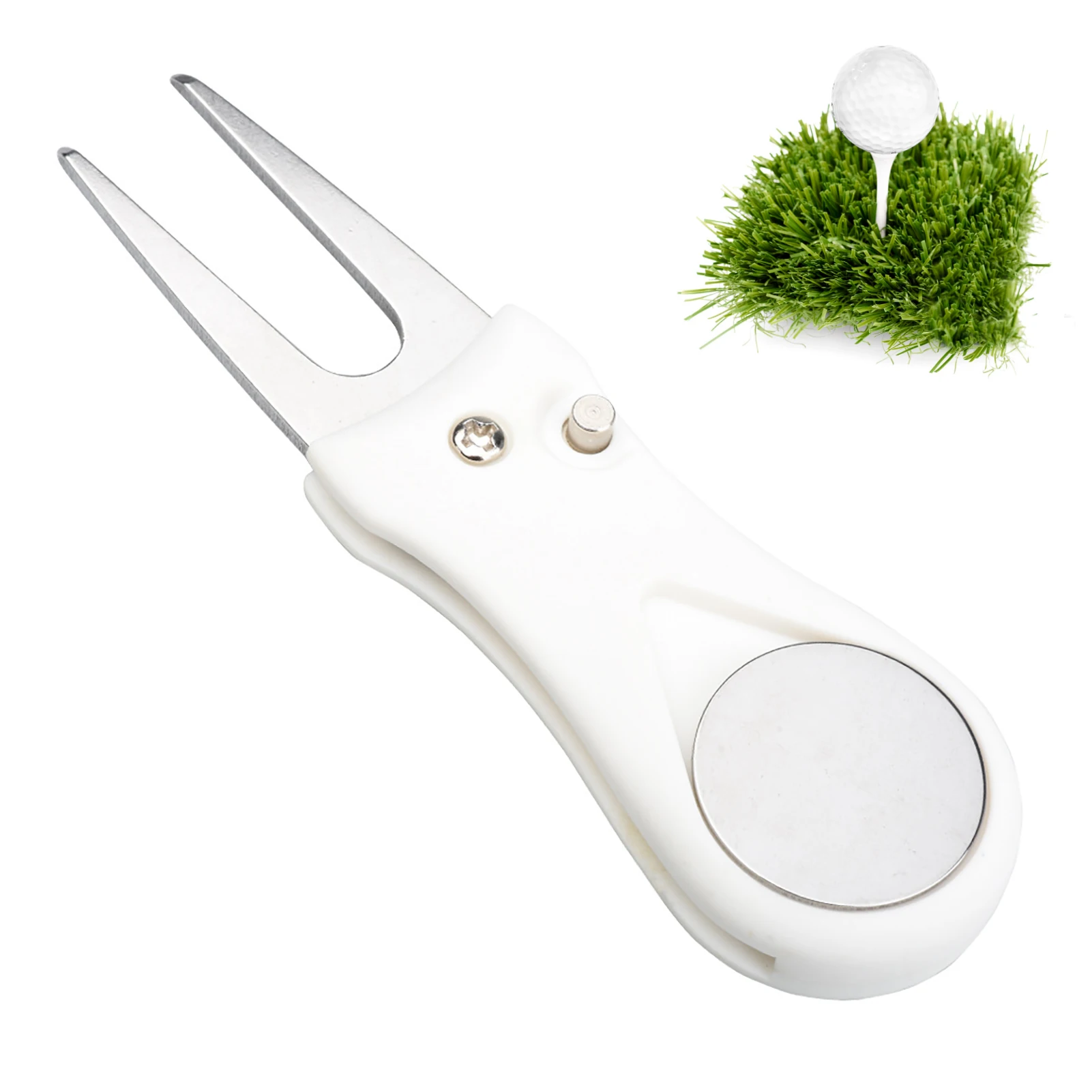 

Golf Repair Tool Golf Divot Tool And Ball Marker Golf Divot Repair Tool Portable Foldable Accessories For Golfers Stainless