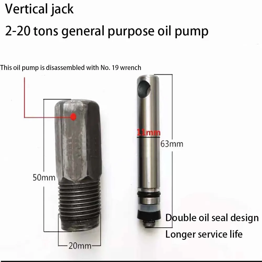 

NEW Vertical 20-ton Jack Accessories Replacement Parts JackS Oil Pump For 2-20 Tons General Purpose