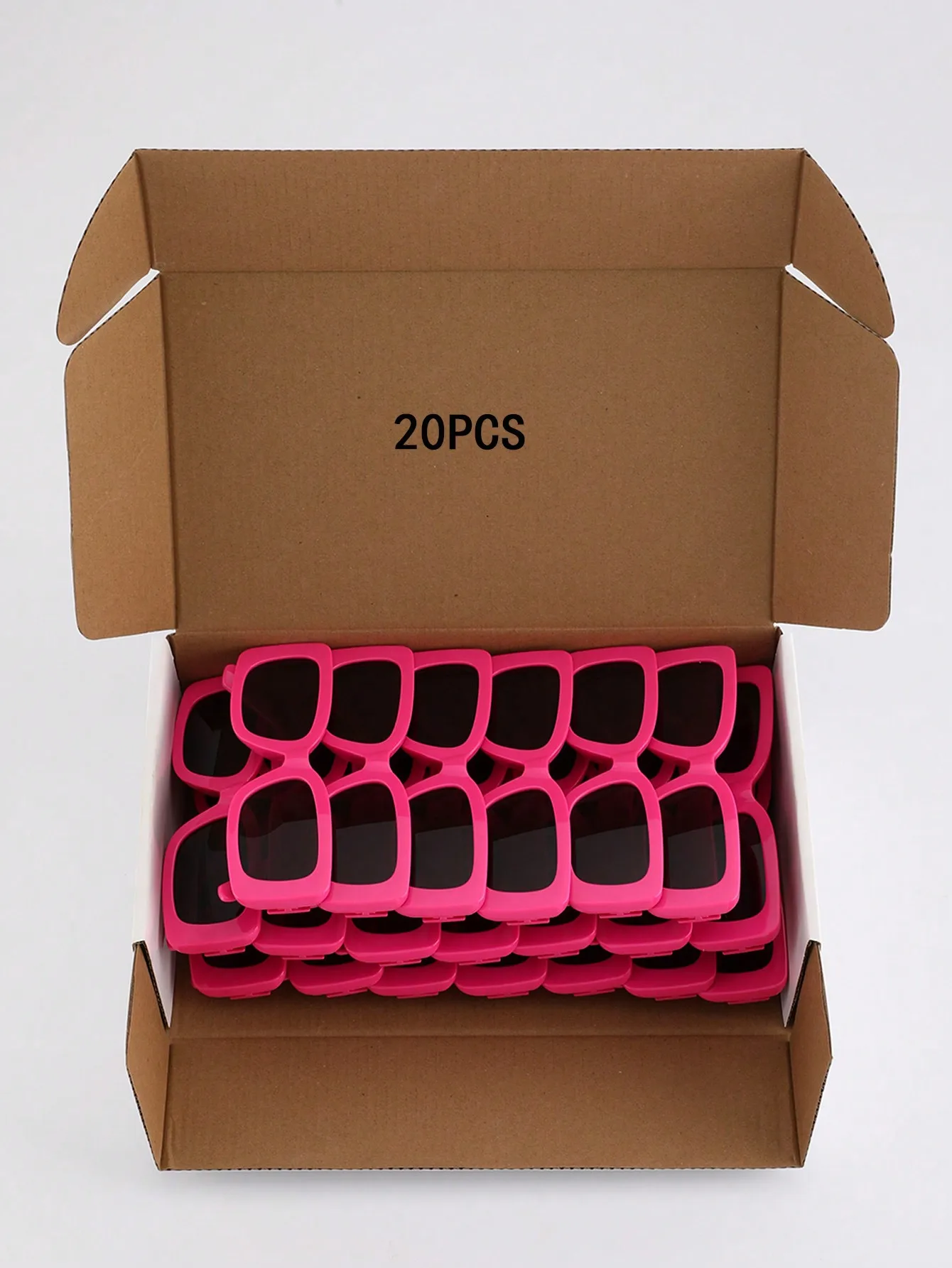 Классические солнцезащитные очки унисекс Y2K в пластиковой квадратной оправе для