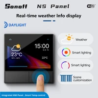 sonoff nspanel smart scene wall switch wifi smart thermostat display switch smart home all in one control for alexa google home