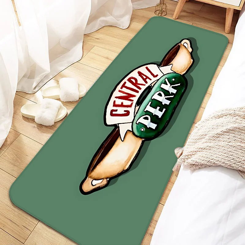 Коврик для входной двери Друзья нескользящий моющийся кухонный ковер