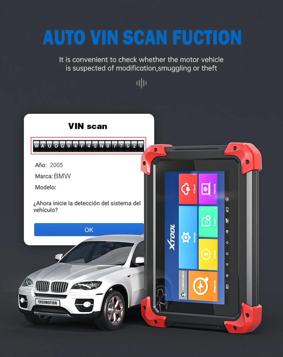 100% Оригинальный диагностический инструмент XTOOL X100 PAD с адаптером EEPROM для BMW -