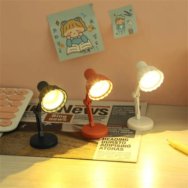 

LED Table Lamp Mini Fold-able Night Light Eye Protections Reading Book Lamps For Room Computer Notebook Laptop Desk