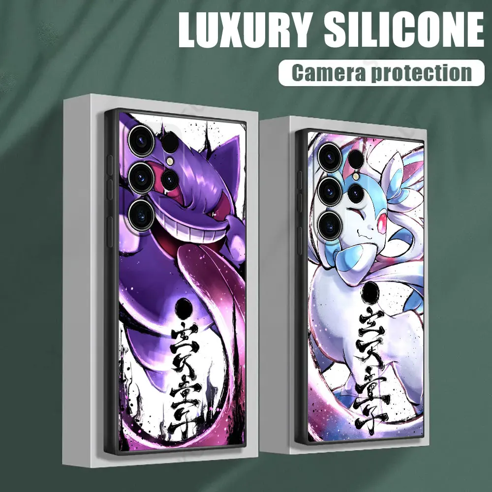 Чехол для телефона с покемоном из аниме Samsung Galaxy S24 Ultra чехол S23 S21 S20 FE S22 9 Plus Note 20