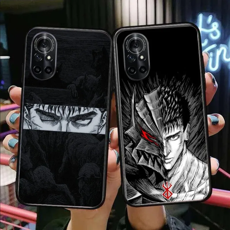 

Чехол для телефона с рисунком верха Berserk манга для Honor 70 50 20 7S X9 X8 X7 Magic 4 3 Pro, черный мягкий чехол для телефона