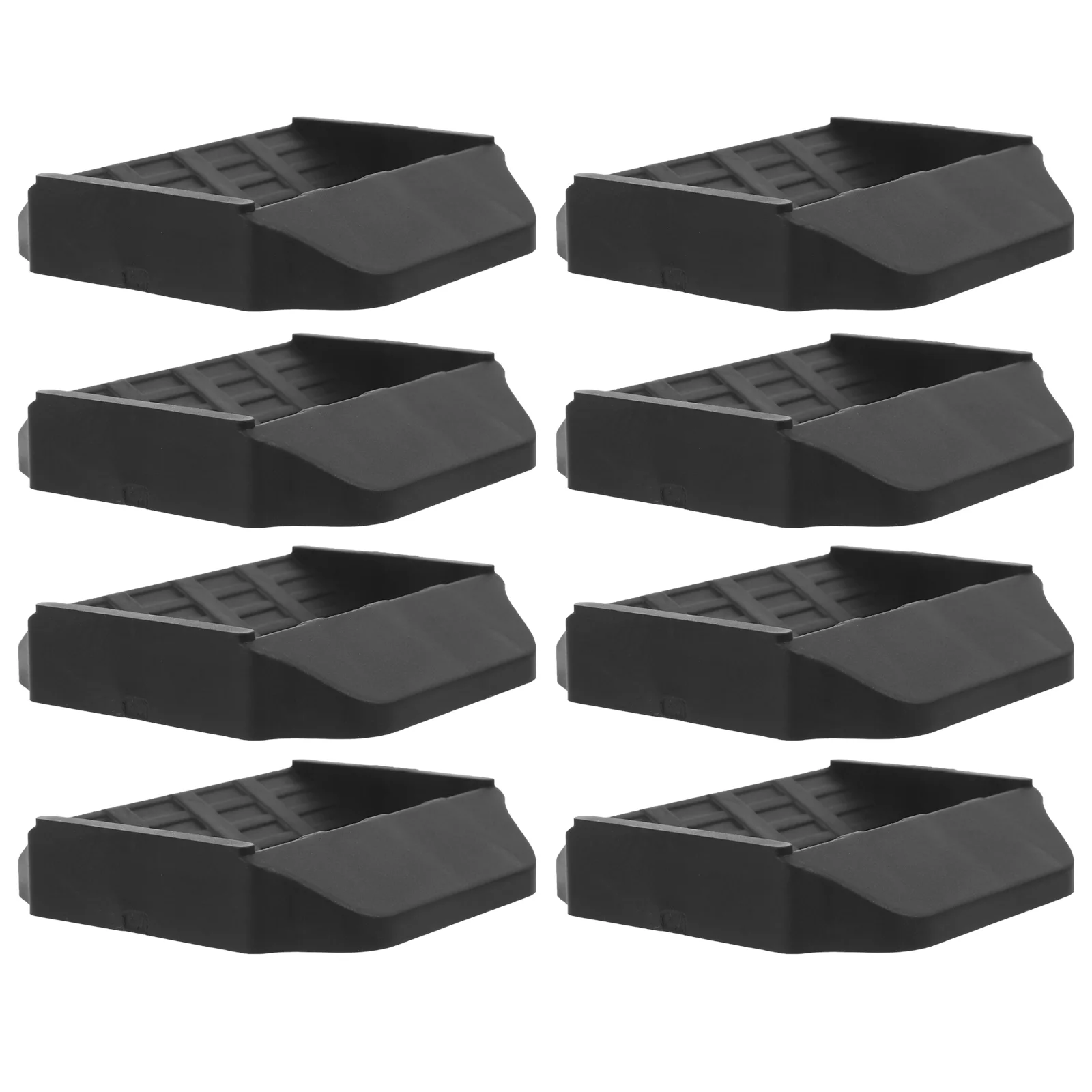 

8pcs Professional Furniture Caster Cups Anti-scratch Furniture Wheel Stoppers (Black)