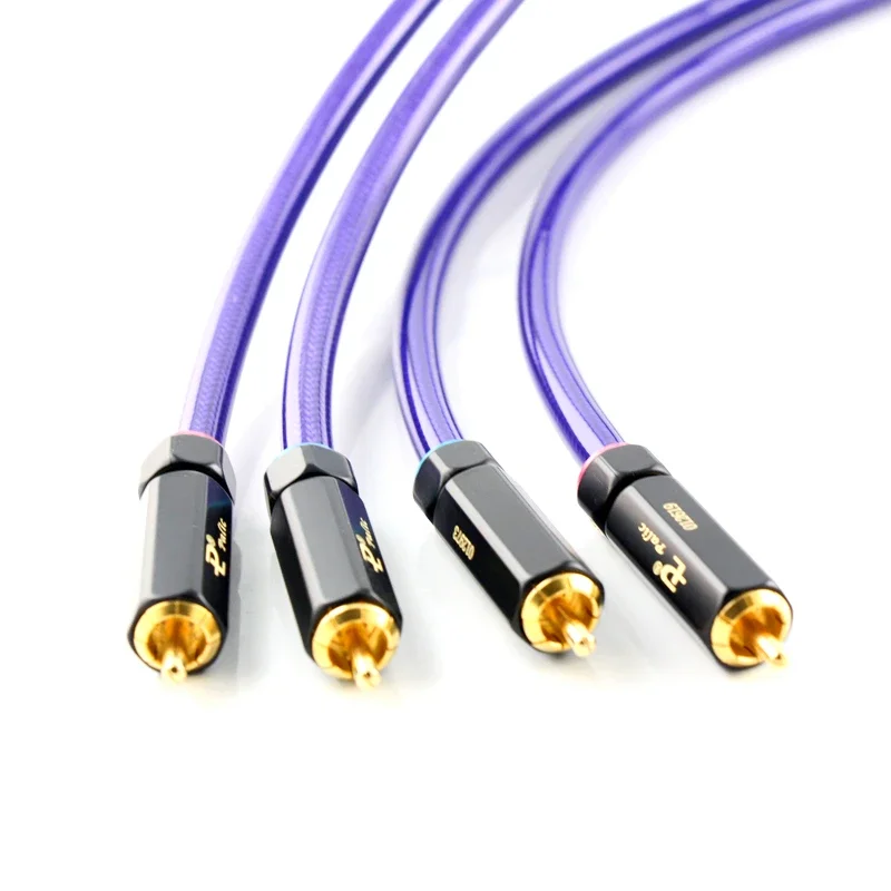 Посеребренный кабель RCA VDH Van Den Hau Hi-Fi аудио усилитель мощности CD для соединения