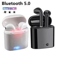 wireless i7s tws bluetooth earphone for all smart phone sport headphones stereo earbud quick charge bluetooth earphones in ear