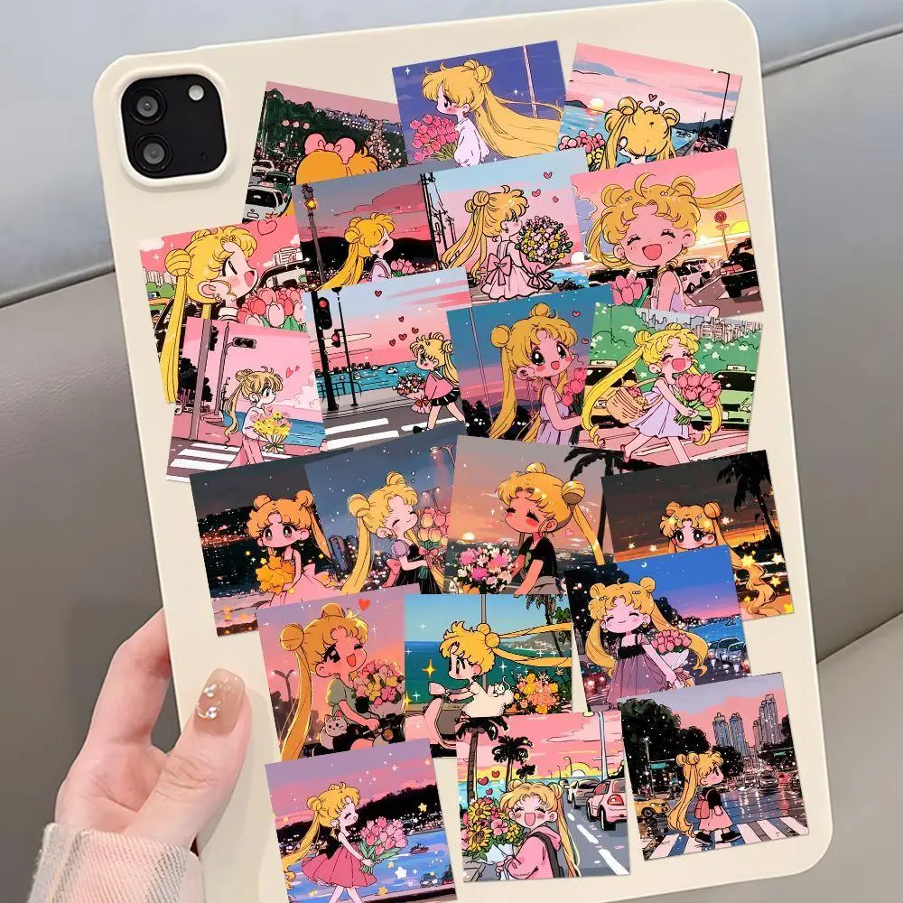 59 шт. красивый солдат Сейлор Мун Цукино Усагес водостойкая наклейка чашка воды