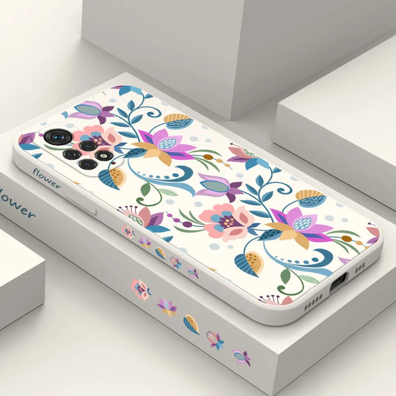 

Sweet Flowers Phone Case For Xiaomi Redmi Note 11 11S 11T 10 10A 10T 10S 9T 9 8 7 Pro Plus 10C 9A 9C 9T 4G 5G Cover