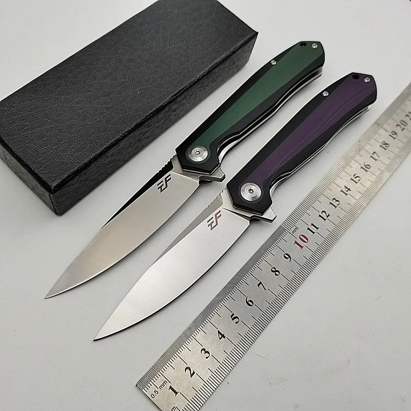 

YF-EF964 Folding Knife D2 Blade G10 Handle Outdoor Hunting Survival Camping Fruit Tactical Pocket Knives EDC Multi Tools