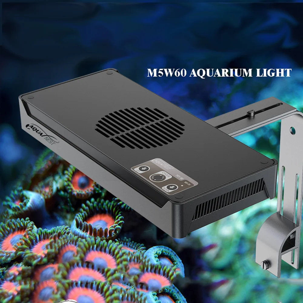 Фото AQUANEST светодиодный светильник для аквариума T30/40/60 CREE полный спектр интеллектуальная температура морской SPS LPS для аквариума с коралловыми рифами №1