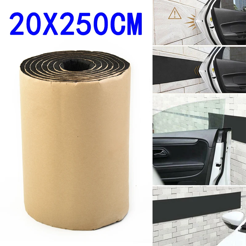 

Новый протектор для дверей автомобиля, резиновый протектор стен гаража, защитный бампер, защитная наклейка на дверь автомобиля для парковки, устойчивая к царапинам 250x20 см
