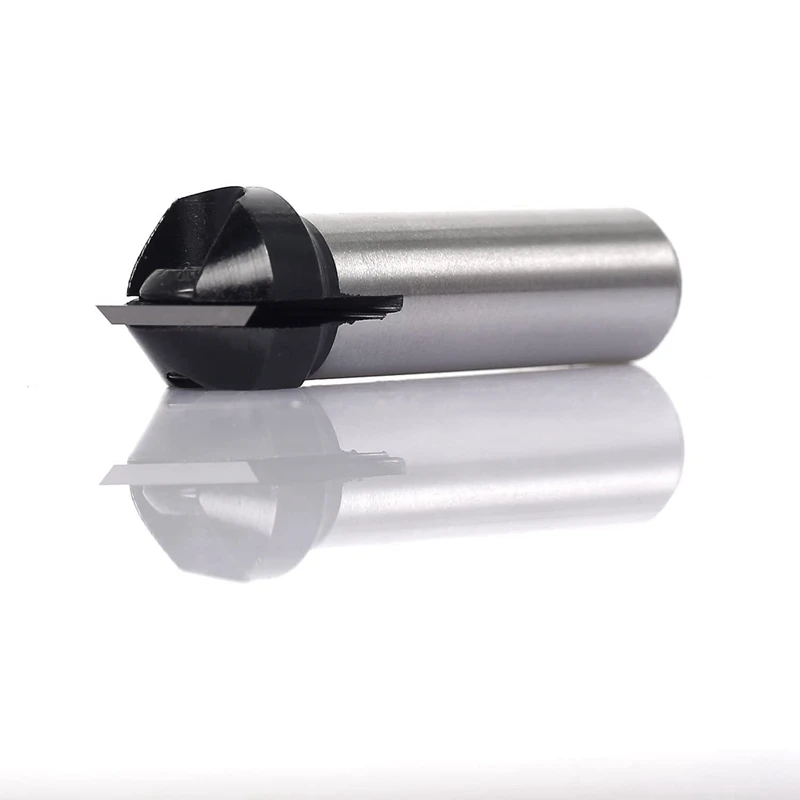 1/4-дюймовый карбидный спойлер с хвостовиками V-образная канавка 90 ° одна фреза