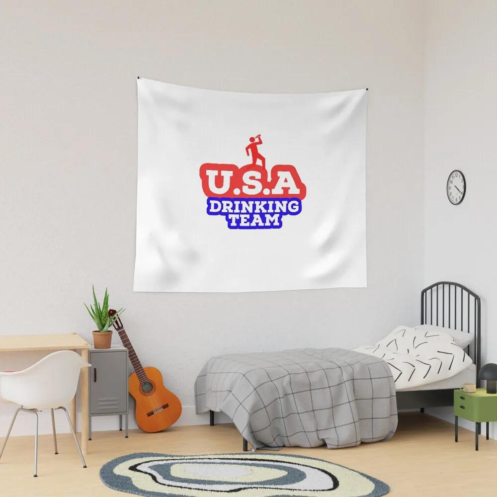 

США-DRINKING TEAM 4 июля Америка Забавный гобелен