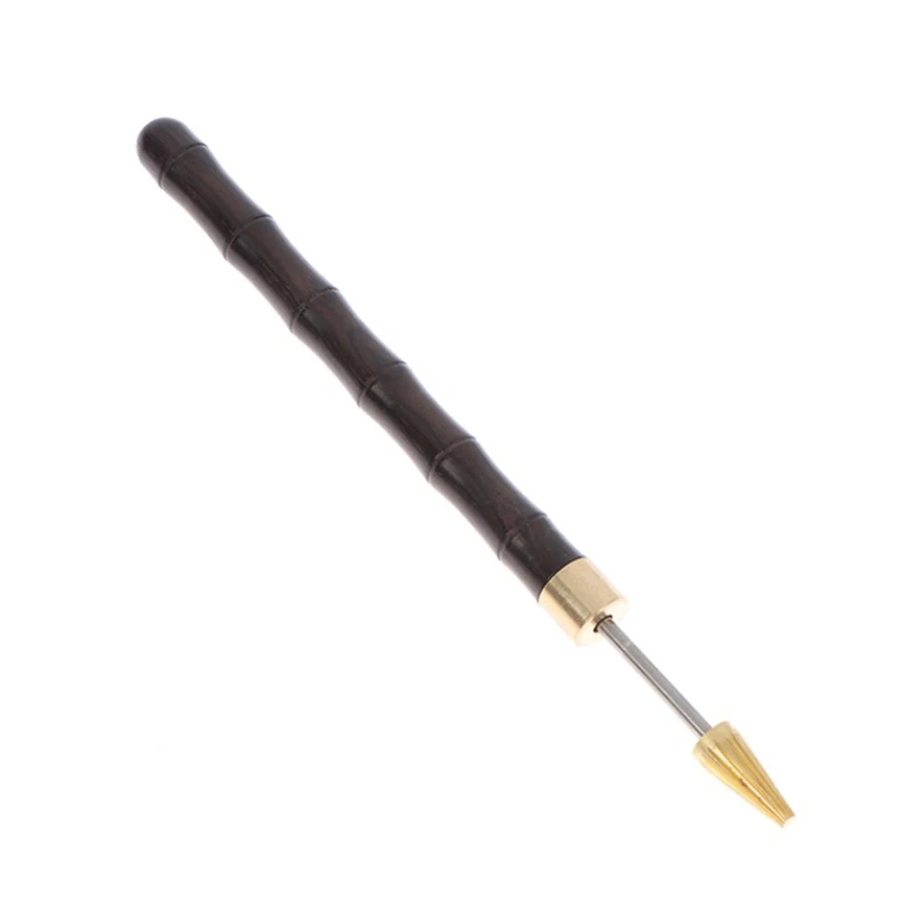 

170*10 Mm Sandalwood Brass Edge Oil Pen Single Head Leather Edge Oil Gluing Dye Pen Applicator Speedy Paint Roller Tool