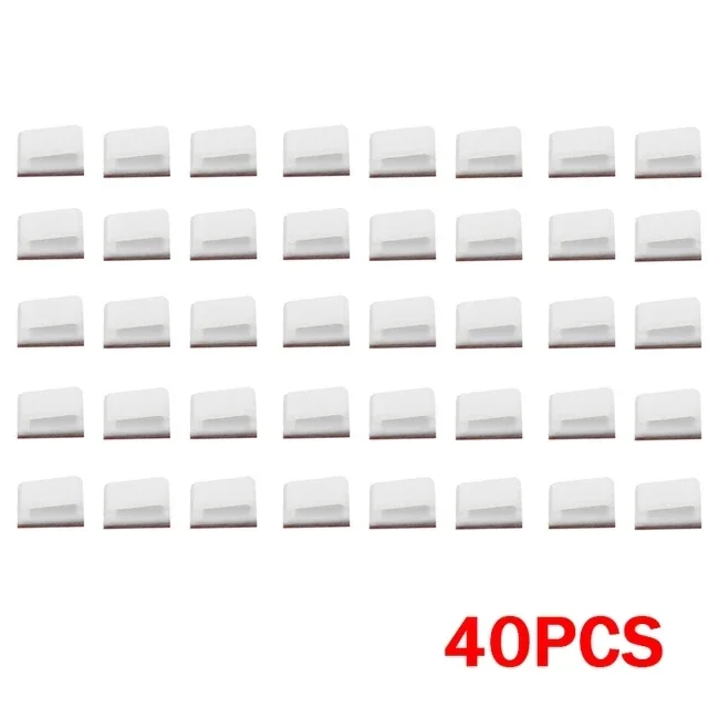 

Клейкие зажимы для светодиодной ленты, черный/белый, нейлон