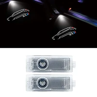 2piecesset car door welcome light led projector light hd shadow warning lamp logo auto accessories for bmw x1 e84 f48 f49 logo