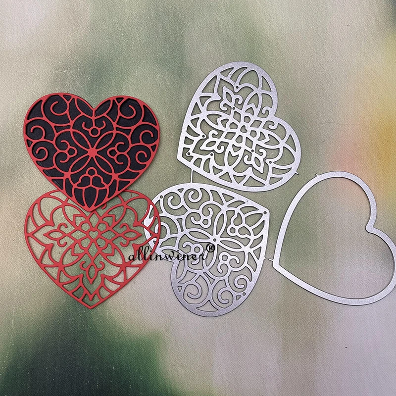 

Flower love decoration Metal Cutting Dies for DIY Scrapbooking Album Paper Cards Decorative Crafts Embossing Die Cuts