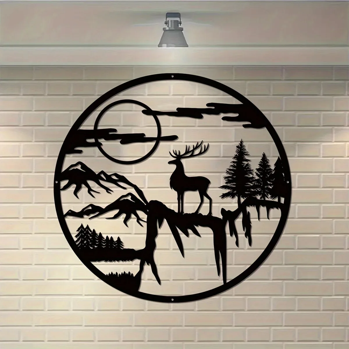 Металлический Знак В Виде Домика С Оленями Тематическое Украшение Для Охоты На