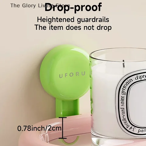 Овальная полка на присоске HUXUAN для ванной