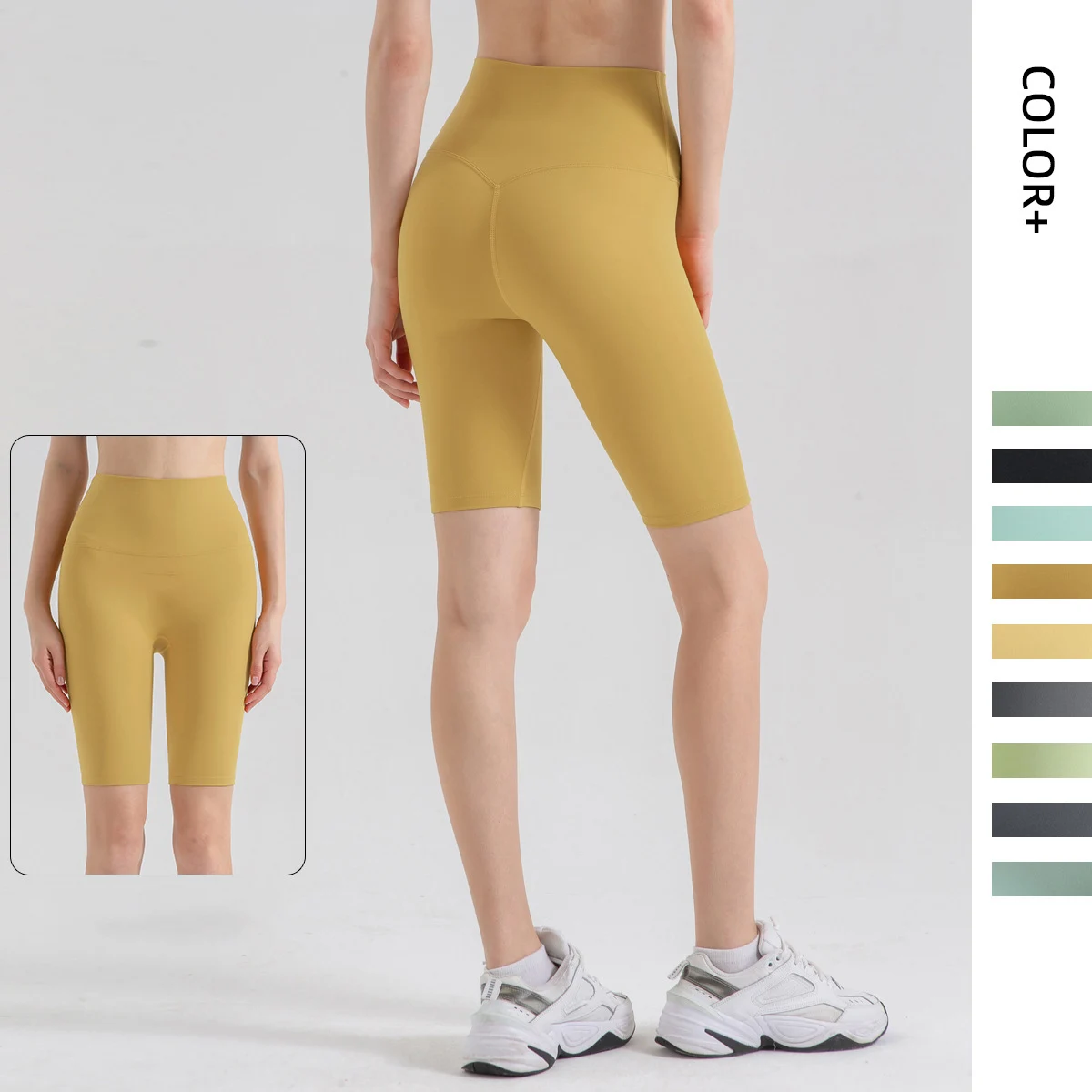 

Yoga Leggings Shorts Women's Gym Girl Tights Seamless Sport Fitness Bicycles Five-point Pants Short Woman Boutique Running 2022