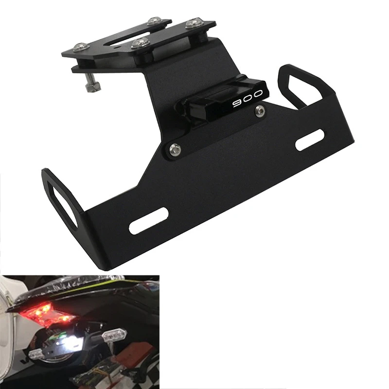 

Motorcycle Registration Plate Holder for KAWASAKI Z900 2017-2023 Special Modified Short Tail License Frame With Lights
