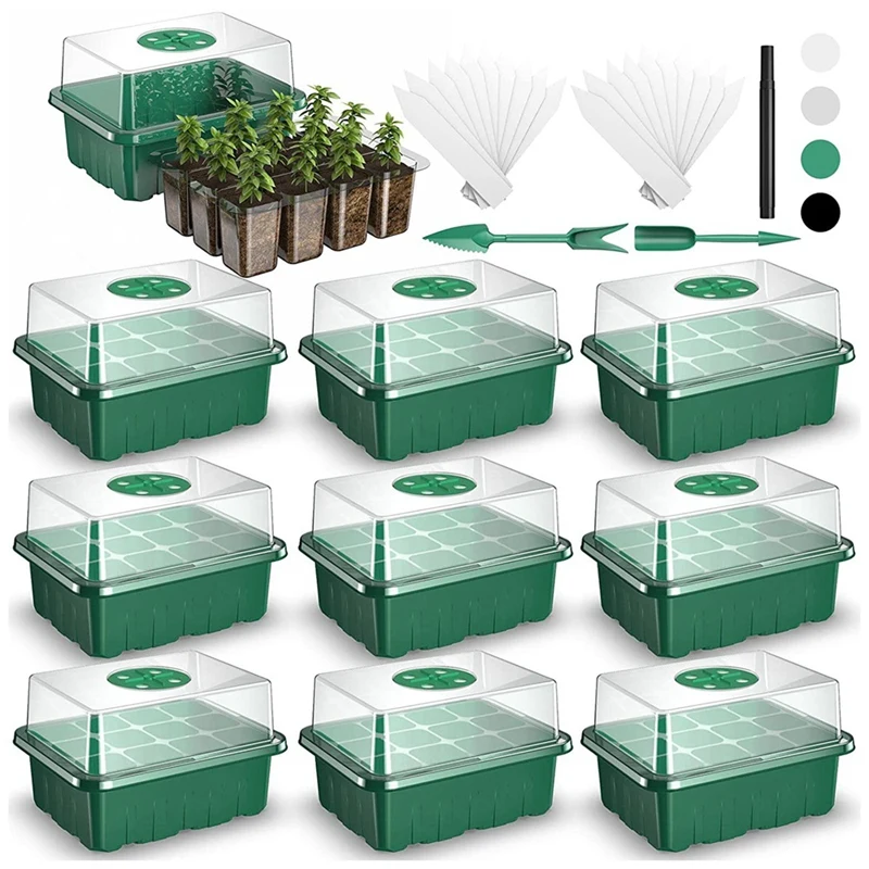 

Reusable Seed Starter Tray Seed Starter Drain Hole Base for Greenhouse Propagator Station Seeds Plant