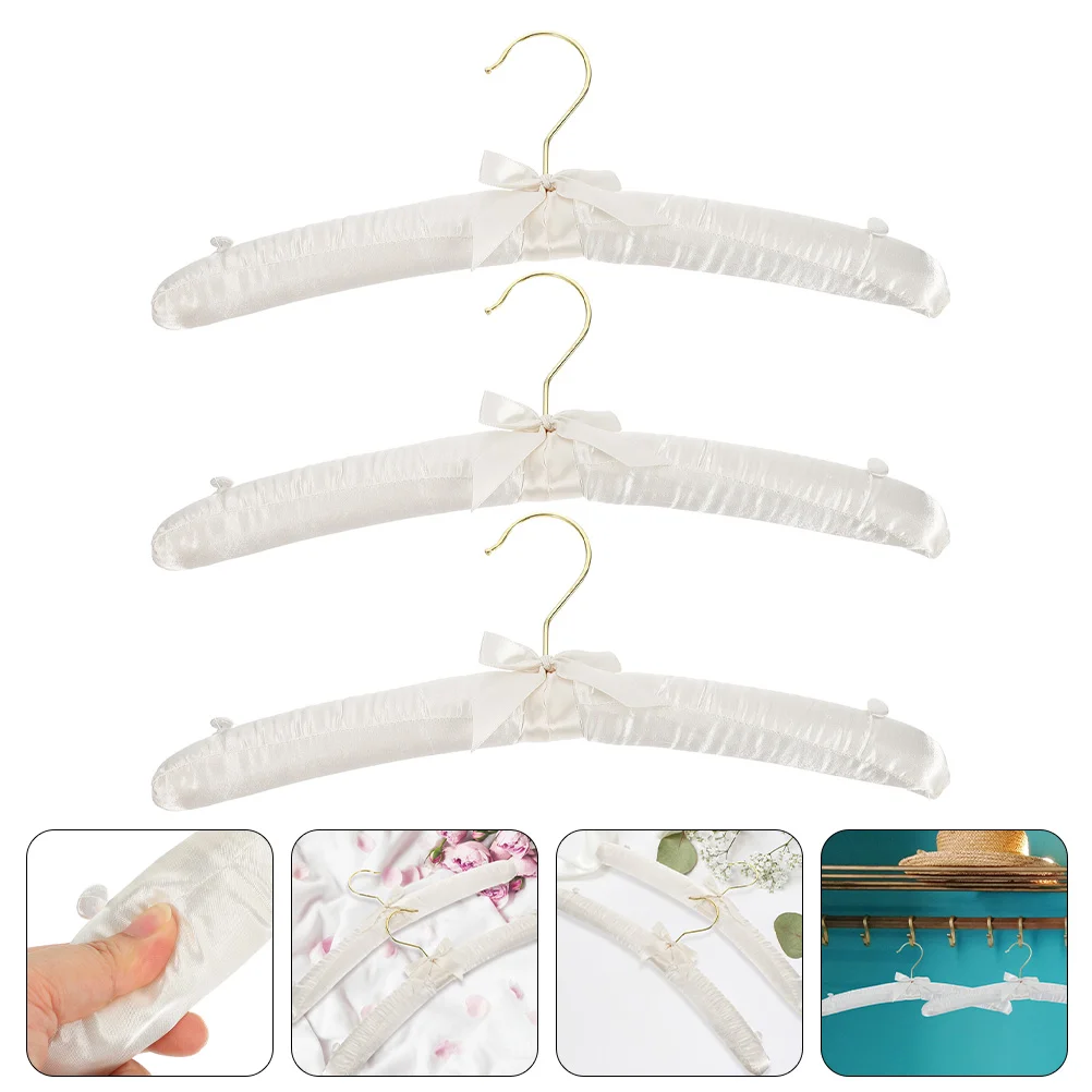 

Hangers Wedding Dress Padded Hanger Bridal Women Clothing Bride Satin White