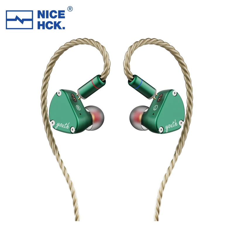 

Молодежные наушники NiceHCK 8,8 мм с бериллиевым покрытием, динамические Hi-Fi наушники, студийная Музыкальная гарнитура, отсоединяемые 2 контакта...