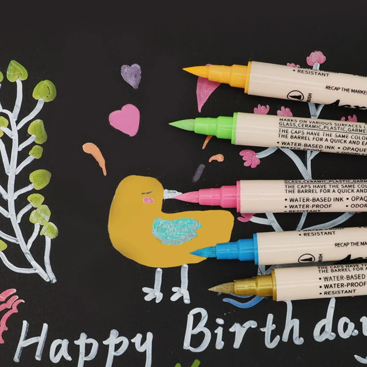 Набор акриловых маркеров с двойной головкой 12-36 цветов