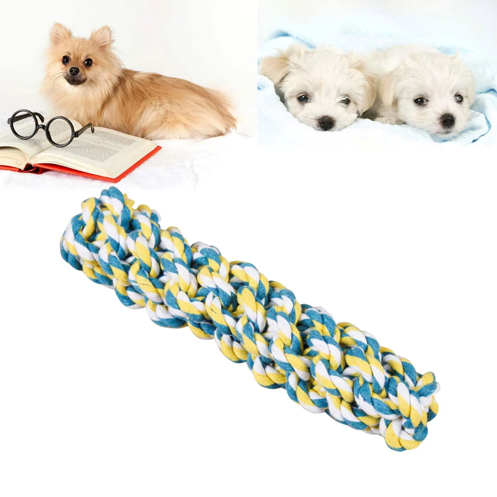 

1pc Pet Chew Toy Cotton Creative Nontoxic Safe Playing Toy Puppy Toy Accessory Cotton Rope Ball for Dogs Pets
