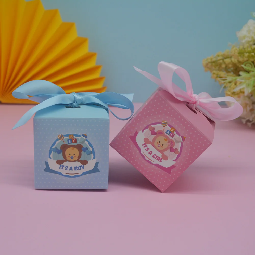 Pink Blue 10pcs For Boy Girl Baby Shower Kids Baptism Birthday Events Gift Decor