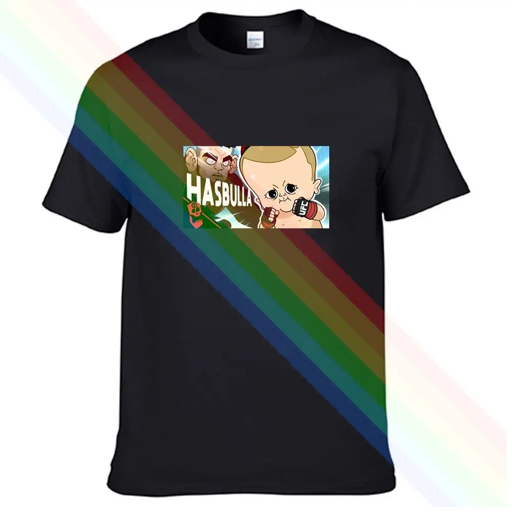 

Hasbulla Aka Mini Khabib Popular Men Women Summer 100% Cotton Black Tees Male Newest Top Popular Normal Tee Shirts Unisex