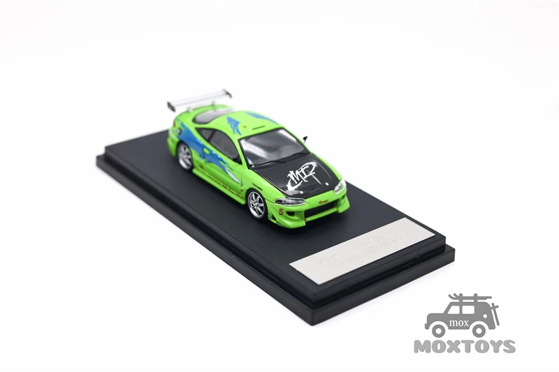 Фото Быстрая скорость FS 1:64 Eclipse D30 Robocar FNF Зеленая литая модель автомобиля №3