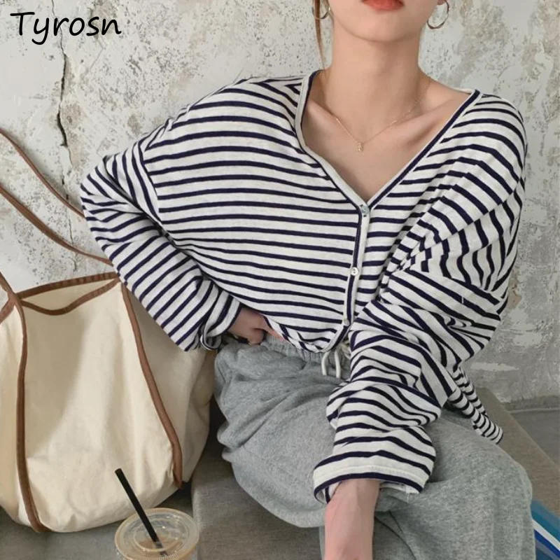 

Солнцезащитные куртки женские полосатые классические свободные женские универсальные дизайнерские уличные базовые модные повседневные женские простые весенние