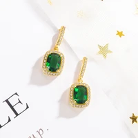 natural green jade jewelry gemstone 14k gold drop earring women aros mujer oreja garnet bohemia orecchini emerald earrings girls